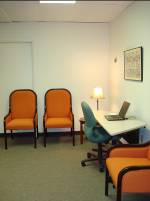 Two additional &ldquo;work spaces&rdquo; are located in the conference room