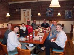 SwimMAC Masters at breakfast