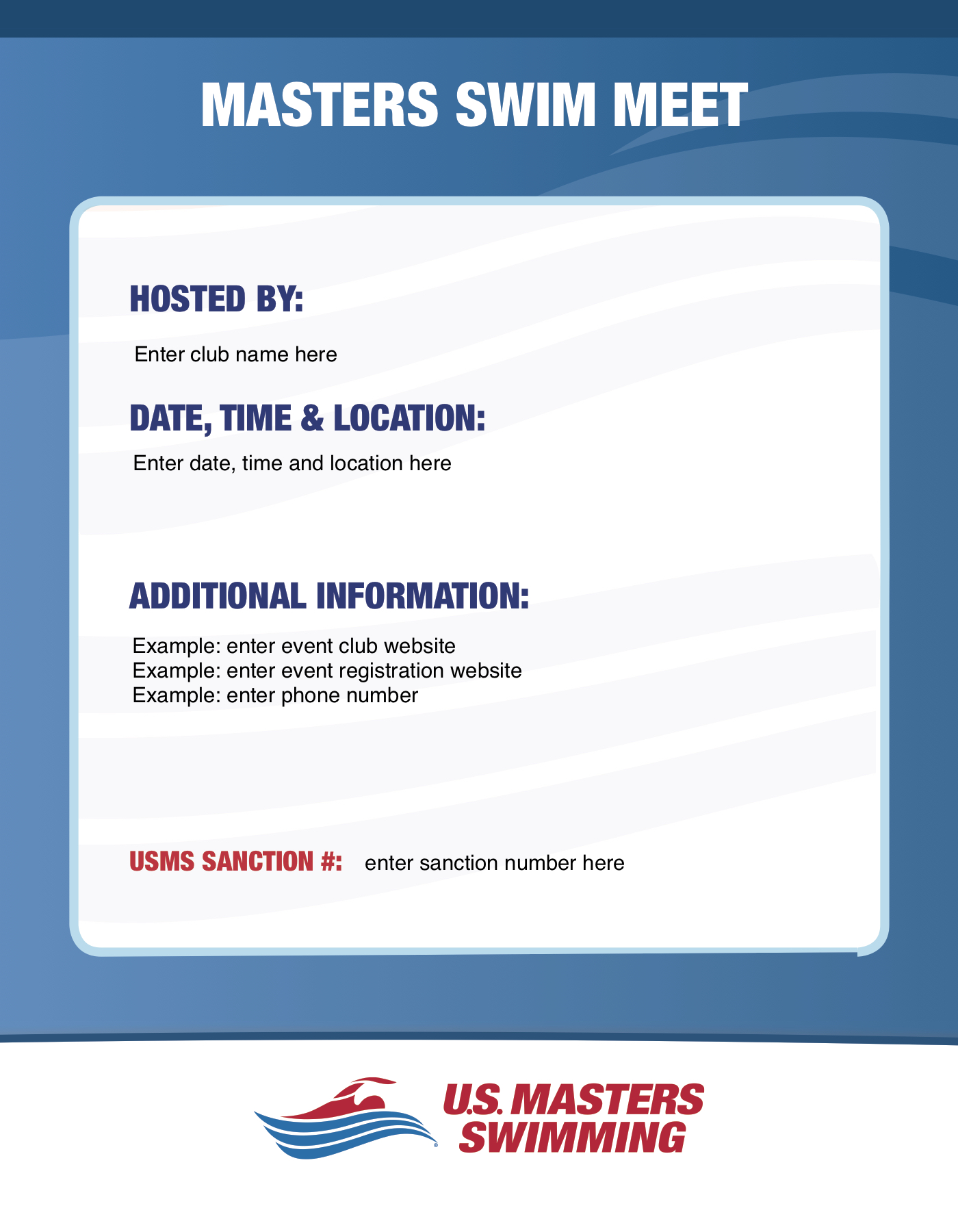 Editable Swim Team Award Certificates Instant Download