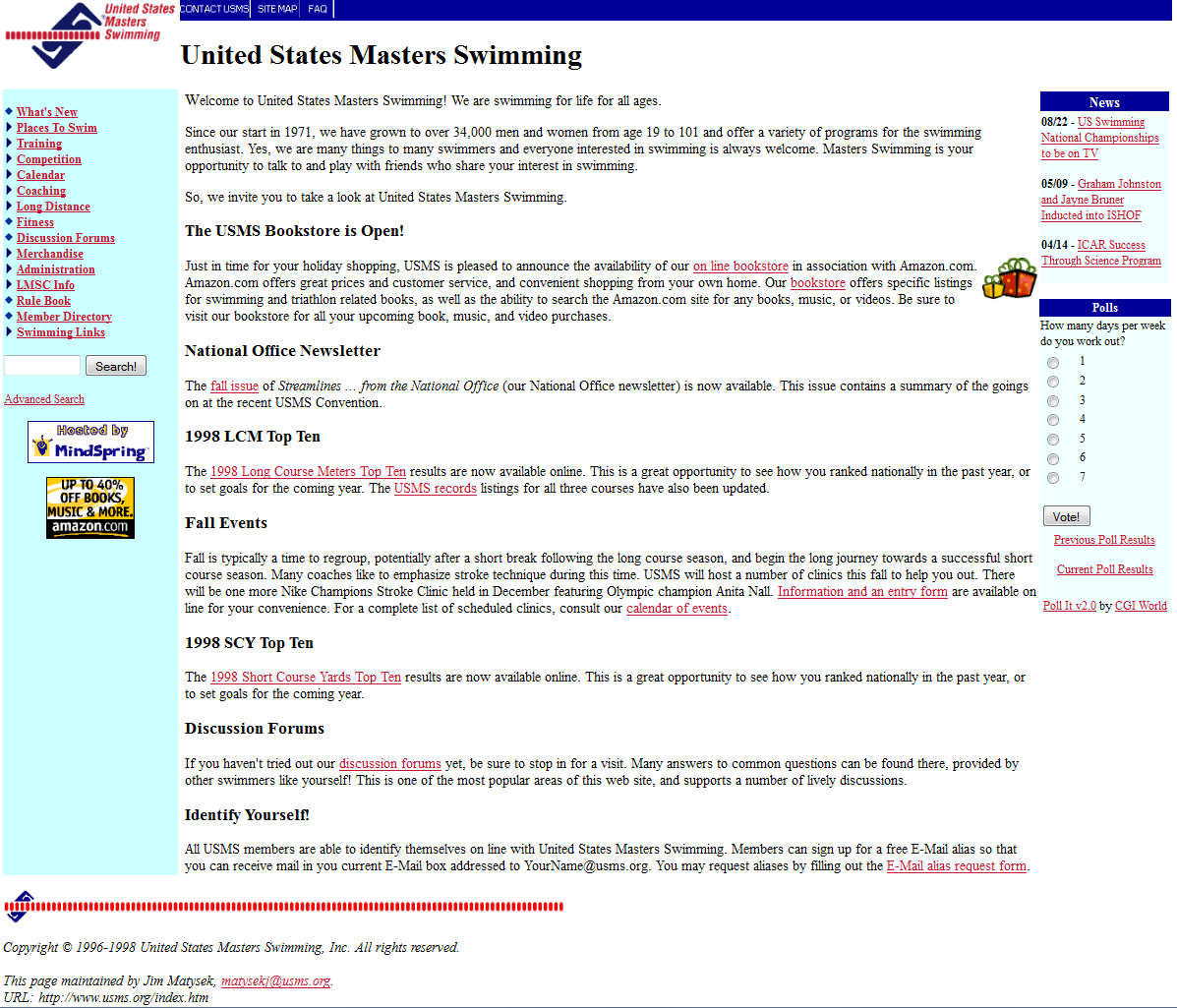 December, 1998 USMS website